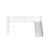 Twin Metal Loft Bed With Slide Safety Guardrails And Built-In Ladder-White HU10160WH By CW