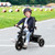 4 In 1 Baby Tricycle Toddler Trike With Convertible Seat Pink Bc10056Pi By Cw