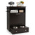 Pet Feeder Station With Stainless Steel Bowl-Coffee PV10010CF By CW
