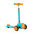 Folding Adjustable Kids Toy Scooter With Led Flashing Wheels Horn 4 Emoji Covers-Green TS10039GN By CW