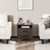 Modern Wood Grain Nightstand With Cable Hole And Open Compartment-Walnut HU10304CF By CW