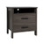 Modern Wood Grain Nightstand With Cable Hole And Open Compartment-Walnut HU10304CF By CW