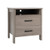 Modern Wood Grain Nightstand With Cable Hole And Open Compartment-Natural HU10304NA By CW