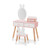 2 In 1 Wooden Princess Kids Vanity Set With Mirror White Hy10087Wh By Cw