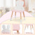 2 In 1 Wooden Princess Kids Vanity Set With Mirror-White HY10087WH By CW