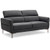 72.5 Inch Modern Fabric Loveseat Sofa Couch With Adjustable Headrest HV10184WL-12GR By CW