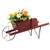 Wooden Wagon Planter With 9 Magnetic Accessories For Garden Yard Red Ta10022Re By Cw