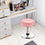 Adjustable 360° Swivel Storage Vanity Stool With Removable Tray-Pink JV10540PK By CW