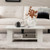 Large 36 Inch 2 Tier Wooden Modern Coffee Table With Storage Shelf White Jv10693Wh By Cw