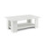 Large 36 Inch 2-Tier Wooden Modern Coffee Table With Storage Shelf-White JV10693WH By CW