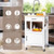 Kitchen Island With Storage Drawer And 3 Hooks-White KC54241WH By CW