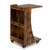 C-Shaped Rolling End Side With Back Storage Shelves Beside Sofa-Rustic Brown JV10534CF By CW