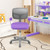 Adjustable Desk Chair With Auto Brake Casters For Kids Purple Hy10040Zs By Cw
