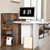 Front Reception Office Desk With Open Shelf And Lockable Drawer Rustic Brown Cb10404 By Cw