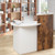 Front Reception Office Desk With Open Shelf And Lockable Drawer-Rustic Brown CB10404 By CW
