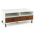 2 Tier 40 Inch Length Modern Rectangle Coffee Table With Storage Shelf And Drawers-White JV10633WH By CW