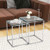 2 Pieces Modern Nesting Coffee Table With Tempered Glass Top And Steel Frame Sliver Jv10638Sl By Cw