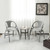 Folding Dining Chairs Set Of 2 With Armrest And High Backrest Gray Kc54714Sl 2 By Cw