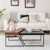 Coffee Table Set Of 2 With Powder Coated Metal Legs Black Jv10516Bk By Cw