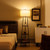 Shelf Floor Lamp With Storage Shelves And Linen Lampshade EU10087US By CW
