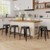 24 Inch Set Of 4 Tolix Style Counter Height Barstool Stackable Chair-Black JV10798BK-4 By CW
