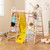 8 In 1 Wooden Jungle Gym Playset With Slide And Monkey Bars Multicolor Ts10065Cl By Cw