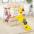 8-In-1 Wooden Jungle Gym Playset With Slide And Monkey Bars-Multicolor TS10065CL By CW