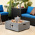 28 Inch 50000 Btu Patio Square Propane Fire Pit With Pvc Cover-Gray NP10854US-GR By CW