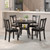 5 Piece Round Dining Table Set Wooden Kitchen Modern Table And 4 Chairs 2 Kc53420Es Kc53428 By Cw