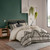 Olliix Marta 3 Piece Cotton Duvet Cover Set King Cal King Ii12 1111