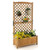 Planter Raised Bed With Trellis For Plant Flower Climbing-Orange GT3923OR By CW