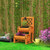 2 Tier Raised Garden Bed With 2 Cylindrical Planter Boxes And Trellis Orange Gt3925Or By Cw