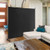 6 Feet Single Panel Rolling Room Divider With Smooth Wheels JV10722BK By CW