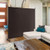 6 Feet Single Panel Rolling Room Divider With Smooth Wheels-Brown JV10722CF By CW