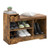 Entryway Storage Shoe Bench With 1 Storage Drawer And 3 Open Compartments-Rustic Brown JV10641CF By CW