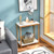 23 Inch Height 2 Tier End Table With Bamboo Frame And Bottom Shelf White Hw66175Wh By Cw