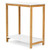 23 Inch Height 2-Tier End Table With Bamboo Frame And Bottom Shelf-White HW66175WH By CW