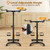 Folding Pedal Exercise Bike With Adjustable Resistance-Yellow FH10078YE By CW