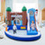 6 In 1 Winter Theme Snowman Inflatable Castle With Slide And Trampoline Without Blower Np10861 By Cw