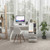 Computer Desk Home Office With Bookshelf And Drawers-White CB10478WH By CW
