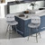 2 Pieces 29 Inch Velvet Bar Stools Set With Tufted Back And Footrests Gray Jv10701Gr 2 By Cw
