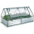 6 X 3 X 3 Feet Galvanized Raised Garden Bed With Greenhouse-Silver GT3932 By CW