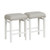 2 Pieces 24.5/29.5 Inch Backless Barstools With Padded Seat Cushions-24.5 Inches JV10856GR-24 By CW