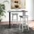 2 Pieces 26 31 5 Inch Upholstered Saddle Barstools With Padded Cushions 31 5 Inches Jv10858Gr 29 By Cw