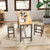 Set Of 2 24 Inch Bar Stool With Curved Seat Cushions Beige Jv10850Be 24 By Cw