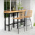 Set Of 2 Rattan Bar Stools With Sturdy Metal Frame-Yellow JV10741YW-2 By CW