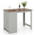 Counter Height Bar Table With Storage Cabinet And Drawer-Gray JV10877LR By CW