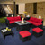 9 Pieces Outdoor Wicker Sectional With 35 Inch Gas Fire Pit Table Red Np10262Dk Hw68605Re By Cw