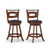 2 Pieces 24/29 Inch Swivel Bar Stools With Curved Backrest And Seat Cushions-24 Inches JV10875BN-24 By CW