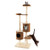 6-Tier Wooden Cat Tree With 2 Removeable Condos Platforms And Perch-Brown PV10070BN By CW
